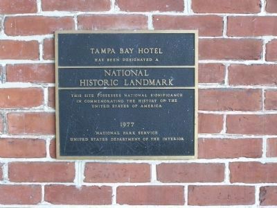 Tampa Bay Hotel , National Historic Landmark image. Click for full size.
