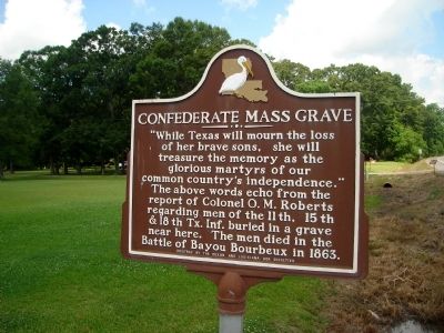 Confederate Mass Grave Marker image. Click for full size.