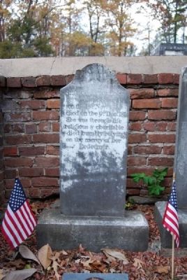 Tombstone for Rebecca Pickens. Click for full size. Tombstone for Rebecca Pickens image. Click for full size.