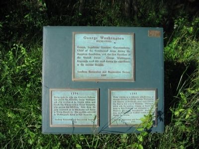 George Washington Marker. Click for full size. George Washington Marker image. Click for full size.