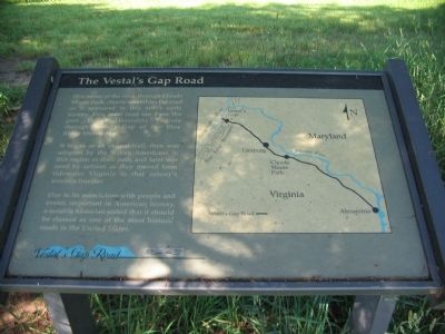 The Vestal's Gap Road Marker image. Click for full size.