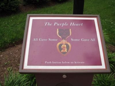Purple Heart Monument Interactive Exhibit image. Click for full size.