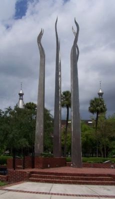Tampa Bay Hotel park, "Sticks of Fire" sculpture. Click for full size. Tampa Bay Hotel park, "Sticks of Fire" sculpture image. Click for full size.