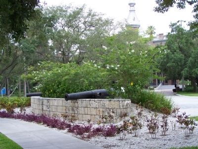 Tampa Bay Hotel grounds include the Fort Brooke Tribute image. Click for full size.