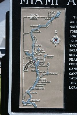 Miami and Erie Canal Marker image. Click for full size.