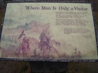 Where Man Is Only a Visitor Marker image. Click for full size.