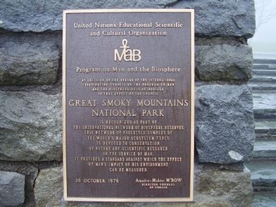 Great Smoky Mountains National Park Marker image. Click for full size.