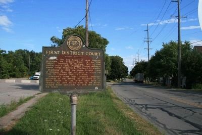 First District Court Marker. Click for full size. First District Court Marker image. Click for full size.