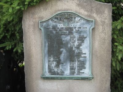 New Hope World War I Memorial. Click for full size. New Hope World War I Memorial image. Click for full size.
