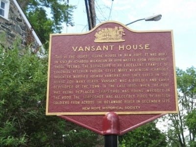 Vansant House Marker. Click for full size. Vansant House Marker image. Click for full size.