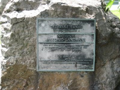 Delaware Canal - National Historic Landmark Plaque image. Click for full size.