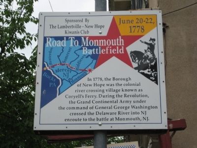 Road to Monmouth Battlefield Marker image. Click for full size.