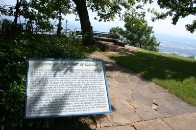 Occupation of the Summit of Lookout. Marker image. Click for full size.