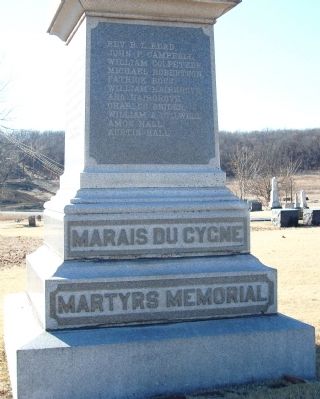 Marais Du Cygne Martyrs Memorial Marker image. Click for full size.