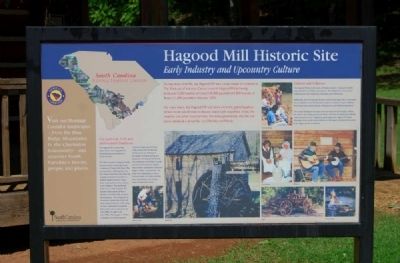 Hagood Mill Historic Site Marker - Front image. Click for full size.