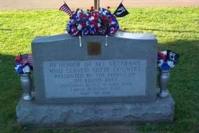 Belpre Veterans Memorial image. Click for full size.