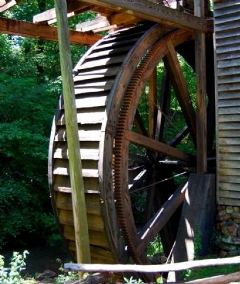 Hagood Mill - Water Wheel image. Click for full size.