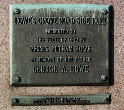 Howe's Grove Road Side Park Marker image. Click for full size.