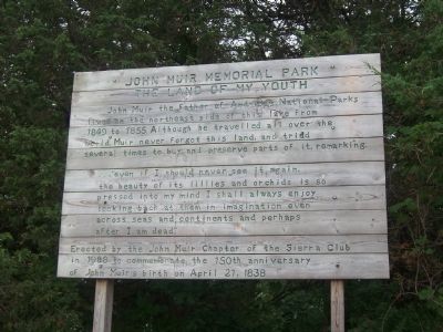 John Muir Memorial Park Marker image. Click for full size.
