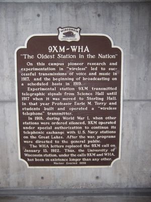 9XM - WHA Marker. Click for full size. 9XM - WHA Marker image. Click for full size.