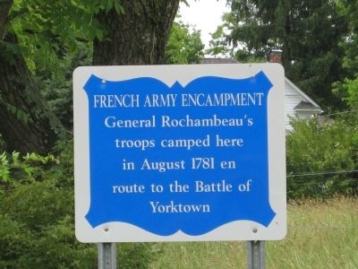 French Army Encampment Marker. Click for full size. French Army Encampment Marker image. Click for full size.