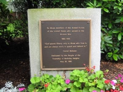 Korean War Plaque image. Click for full size.