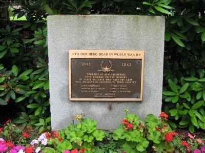 World War II Plaque image. Click for full size.
