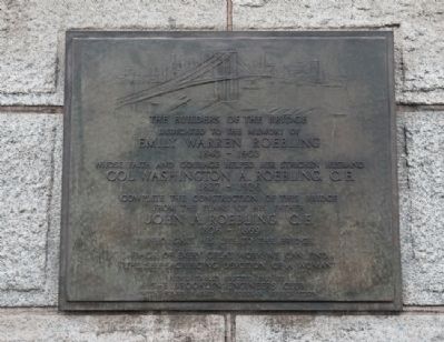 Nearby Marker - The Builders of the Bridge image. Click for full size.