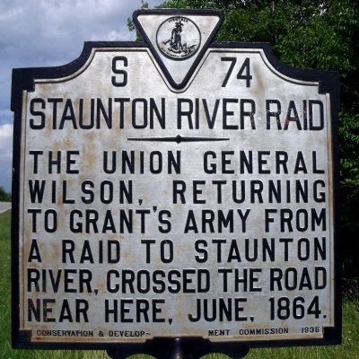 Staunton River Raid Marker. Click for full size. Staunton River Raid Marker image. Click for full size.