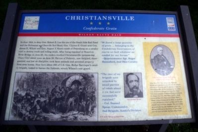 Christiansville CWT Marker. Click for full size. Christiansville CWT Marker image. Click for full size.