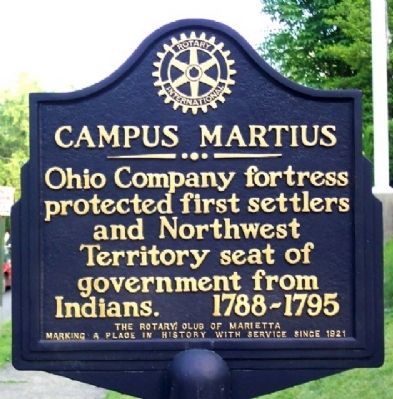 Campus Martius Marker. Click for full size. Campus Martius Marker image. Click for full size.