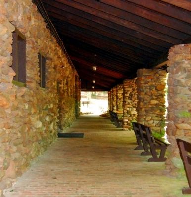 Paris Mountain State Park -<br>Park Center Porch. Click for full size. Paris Mountain State Park -<br>Park Center Porch image. Click for full size.