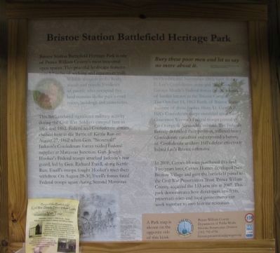 Bristoe Station Battlefield Heritage Park Marker image. Click for full size.