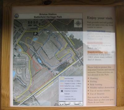Park Map on the Back of the Kiosk image. Click for full size.