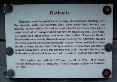 Flatboats Marker image. Click for full size.