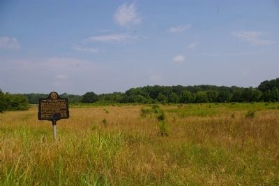 The Old Loyd Place Marker and some of the donated land image. Click for full size.
