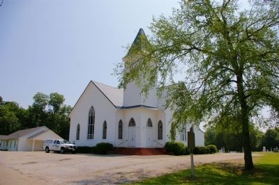 Providence Baptist Church and Marker image. Click for full size.