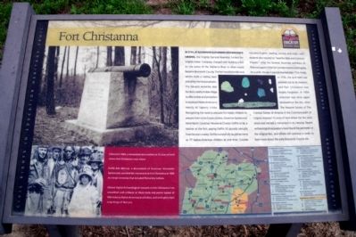 Fort Christanna Marker. Click for full size. Fort Christanna Marker image. Click for full size.