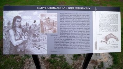 Native Americans and Fort Christanna Marker image. Click for full size.