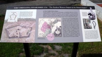Fort Christanna: Established 1714 Marker image. Click for full size.