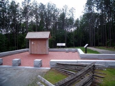 Fort Christanna Markers. Click for full size. Fort Christanna Markers image. Click for full size.