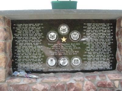 Waterbury Vietnam War Memorial image. Click for full size.