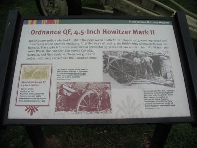 Ordnance QF, 4.5-inch Howitzer Mark II Marker. Click for full size. Ordnance QF, 4.5-inch Howitzer Mark II Marker image. Click for full size.
