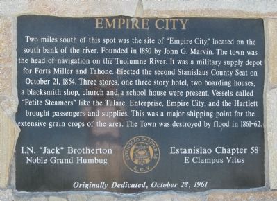 Empire City Marker. Click for full size. Empire City Marker image. Click for full size.