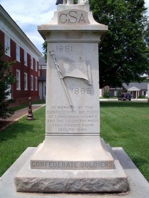 Lunenburg Confederate Soldiers Monument image. Click for full size.