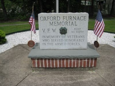 Oxford Furnace Memorial image. Click for full size.