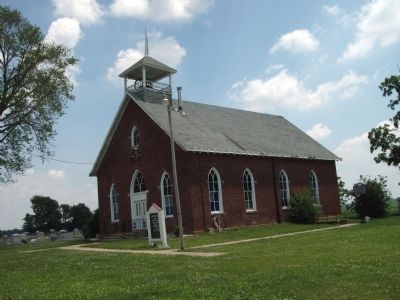 West Side - - Osborn Prairie Church - - Built 1892 image. Click for full size.