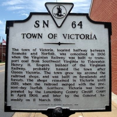 Town of Victoria Marker image. Click for full size.