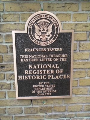 Fraunces Tavern Marker. Click for full size. Fraunces Tavern Marker image. Click for full size.