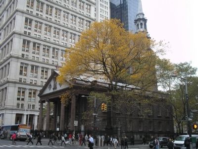 St. Paul’s Chapel with Marker. Click for full size. St. Paul’s Chapel with Marker image. Click for full size.